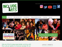 Tablet Screenshot of includearts.com